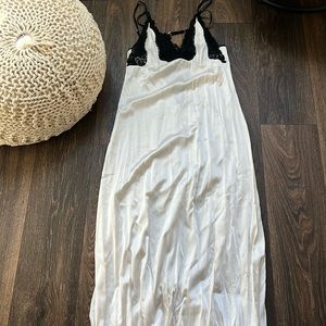 Myla London White Lace Maxi Slip Dress